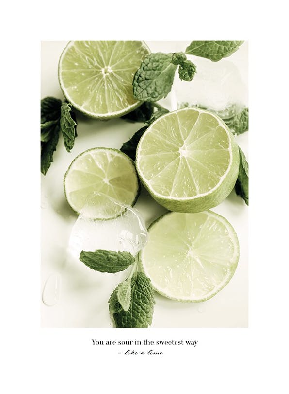 Sour in the Sweetest Way Affiche (50x70 cm) - Tableaux cuisine