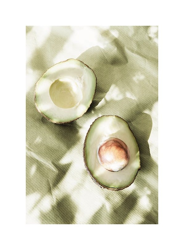 Sunlit Avocados Poster (50x70 cm)- Poster per la cucina