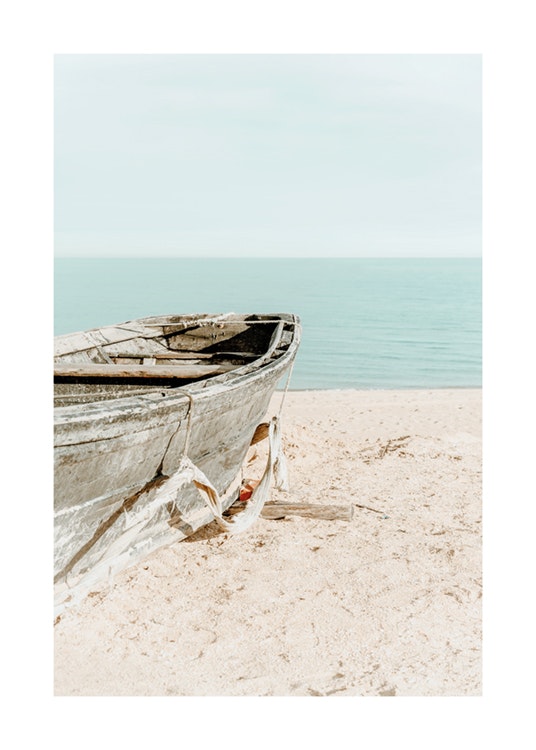 Boat on the Beach Poster 0