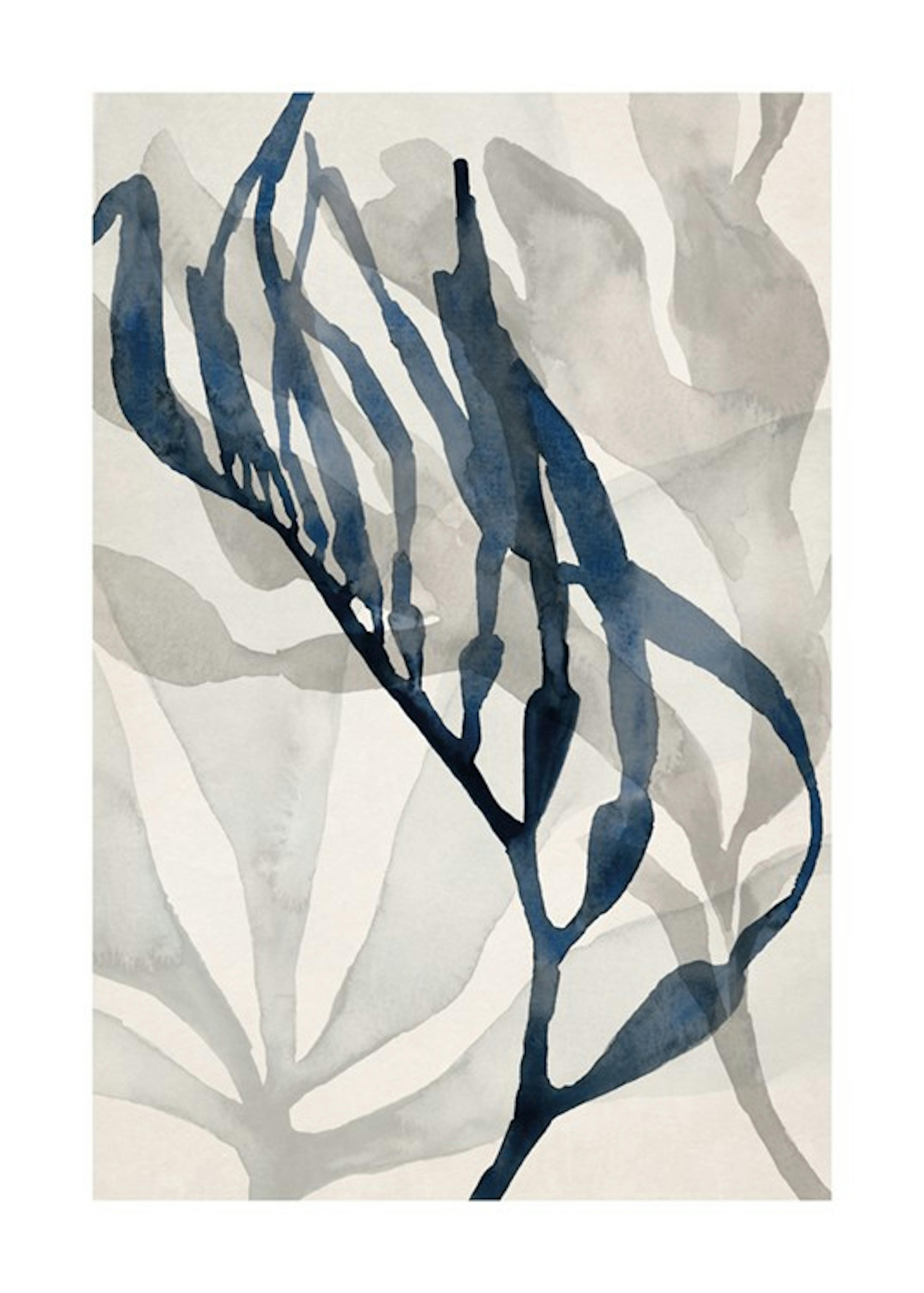 Watercolor Seaweed No2 Affiche 0