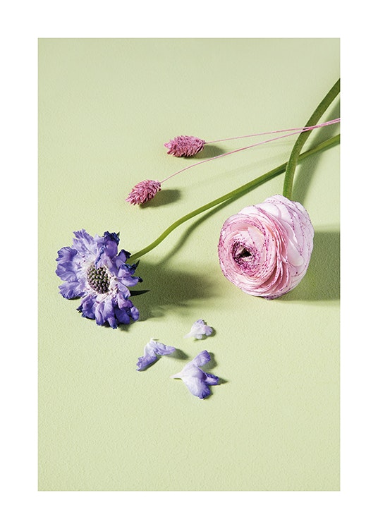 Pastel Flowers Poster 0