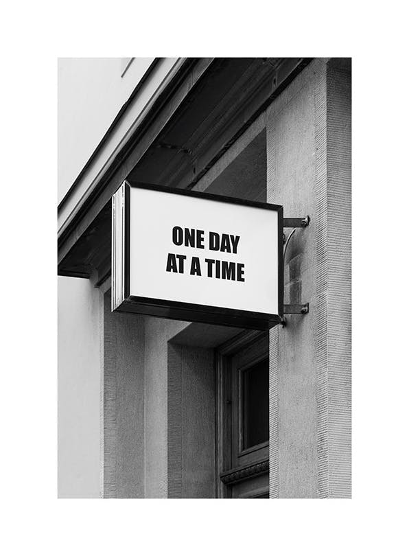One Day at a Time Plakat (21x30 cm)- Fotografia
