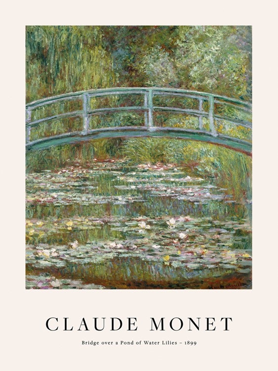 Monet - Bridge over a Pond of Water Lilies Poster 0