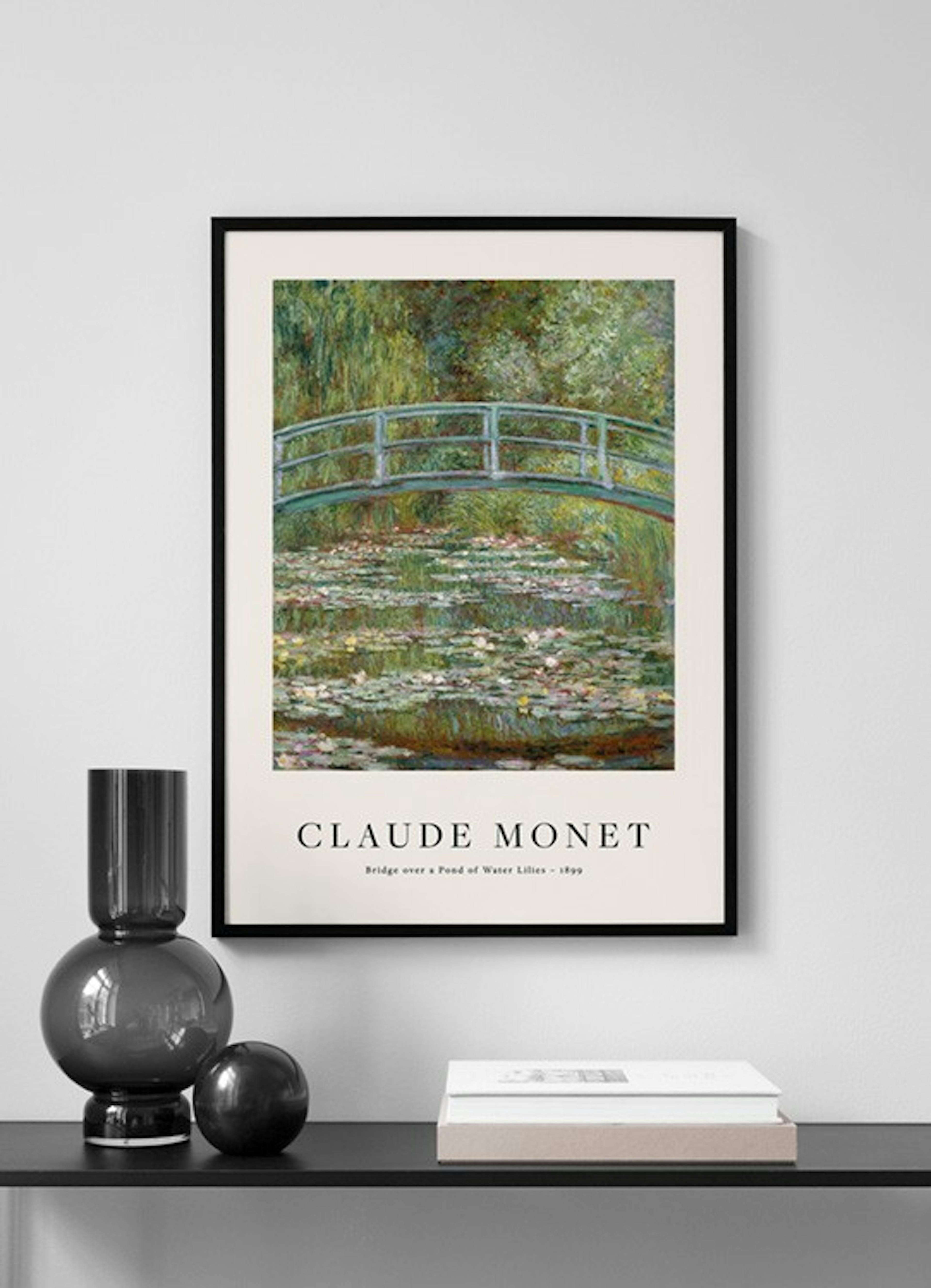 Monet - Bridge over a Pond of Water Lilies Print