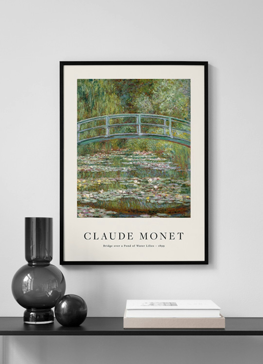 Monet - Bridge over a Pond of Water Lilies Poster - Water lily pond ...