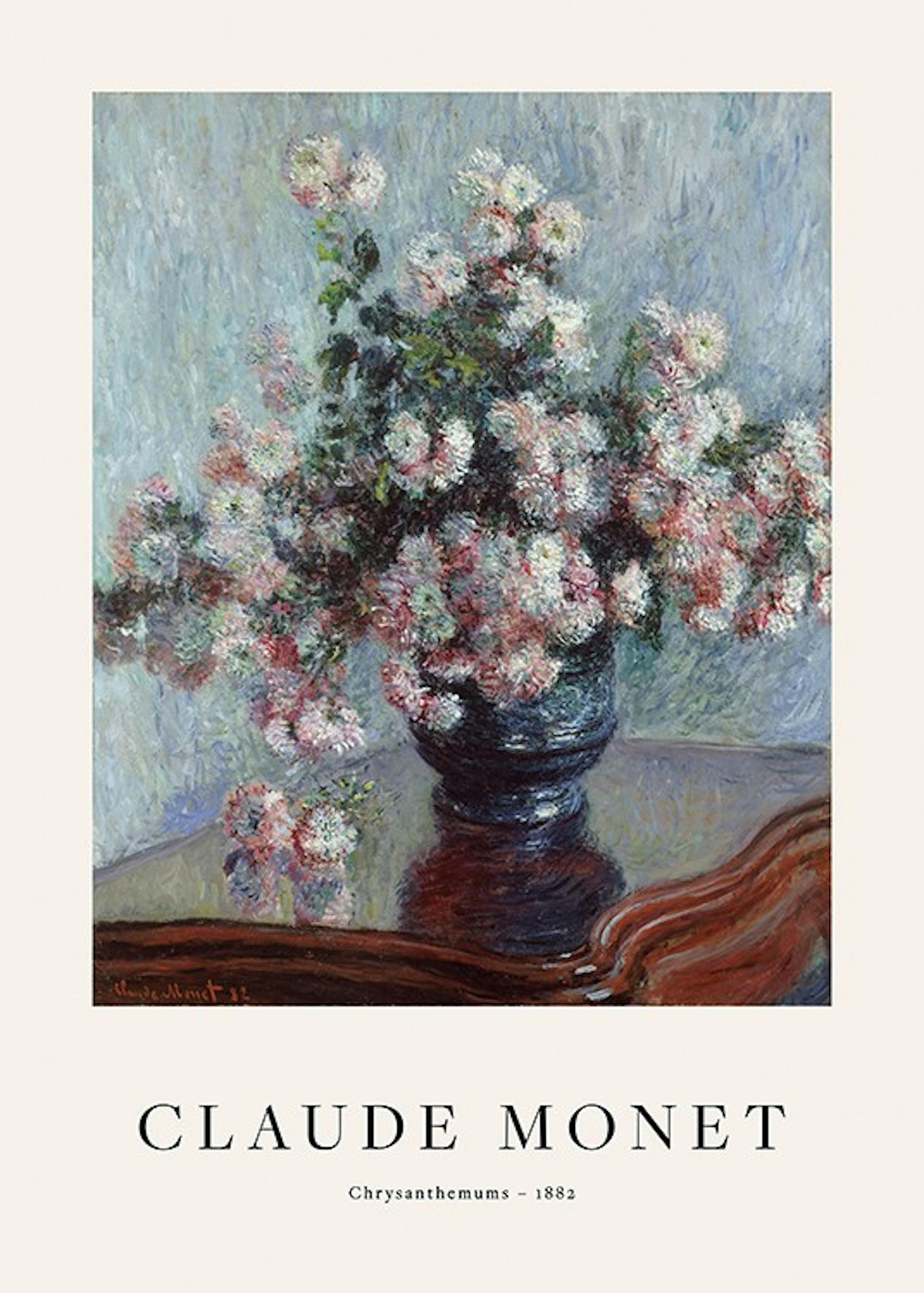 Monet - Chrysanthemums Print 0
