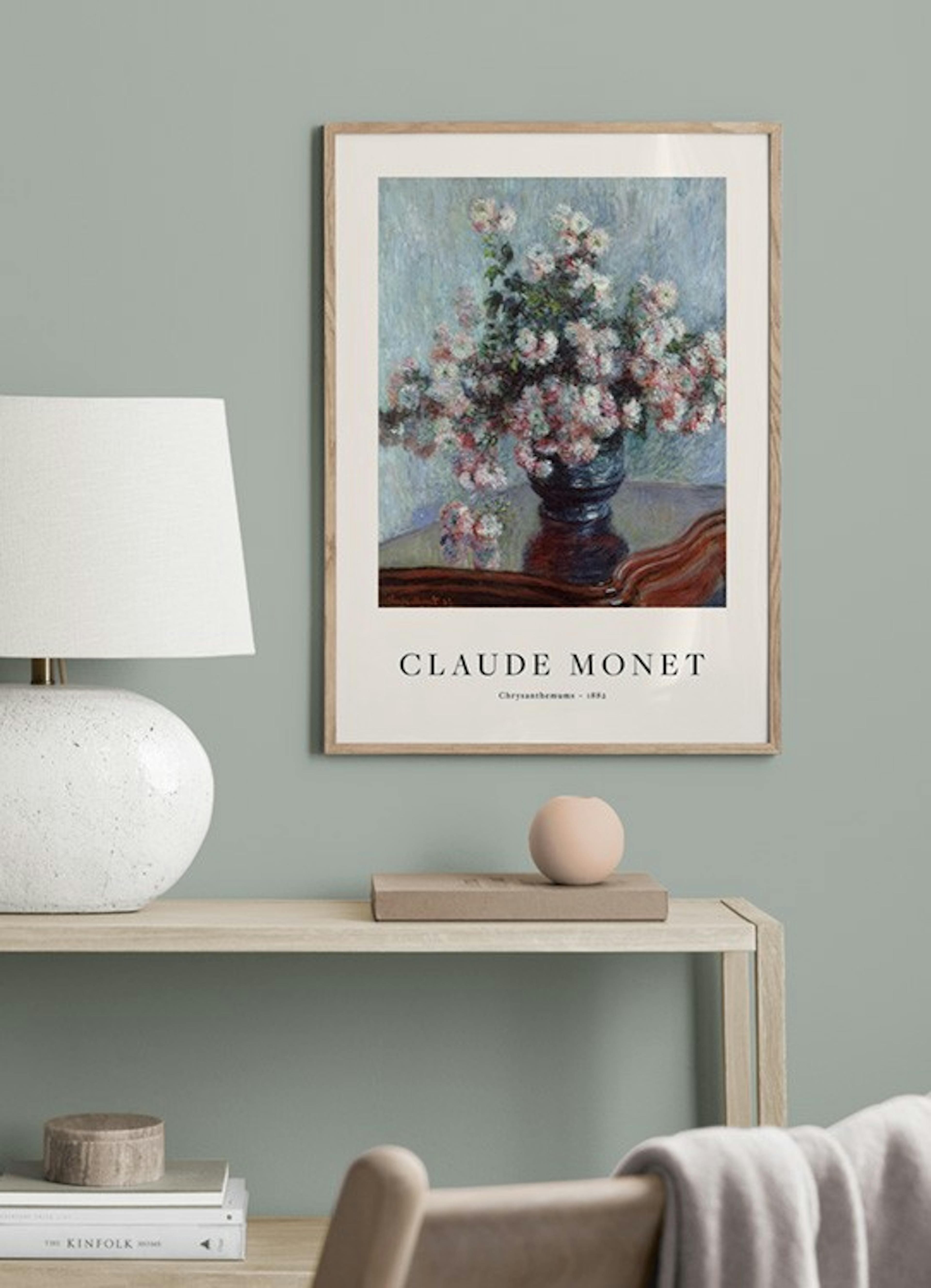 Monet - Chrysanthemums Poster