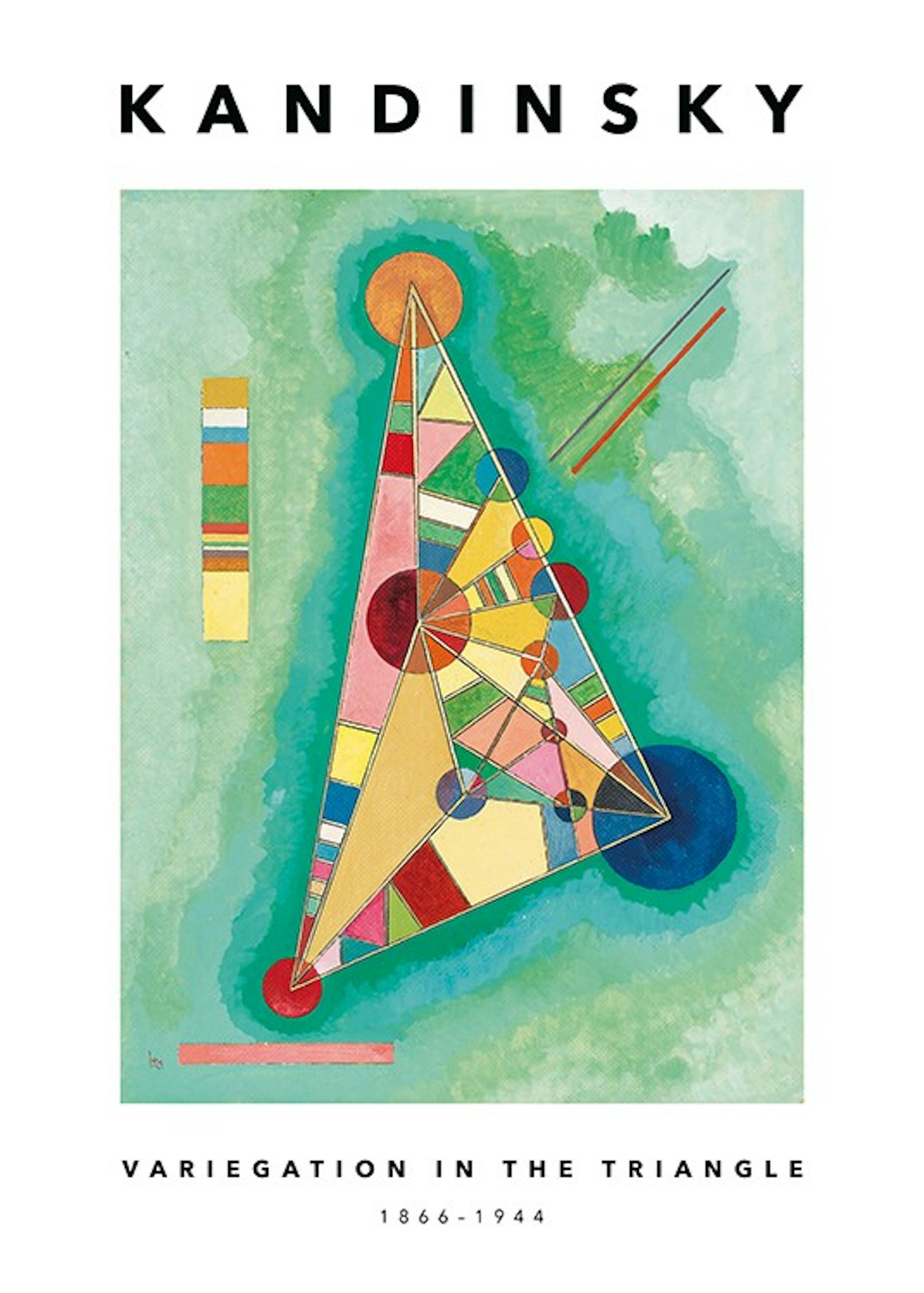 Kandinsky - Variegation in the Triangle Print