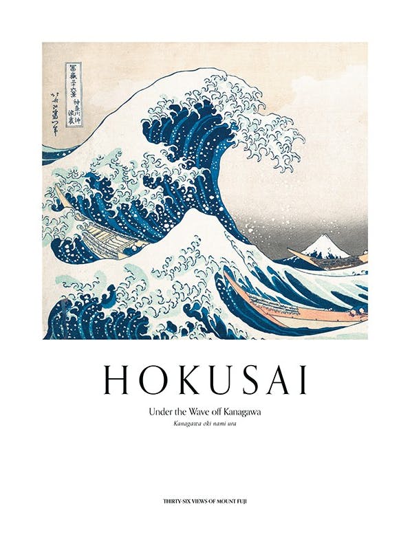 Prints - Hokusai - The Great Wave Print (50x70 cm) - Hokusai Prints