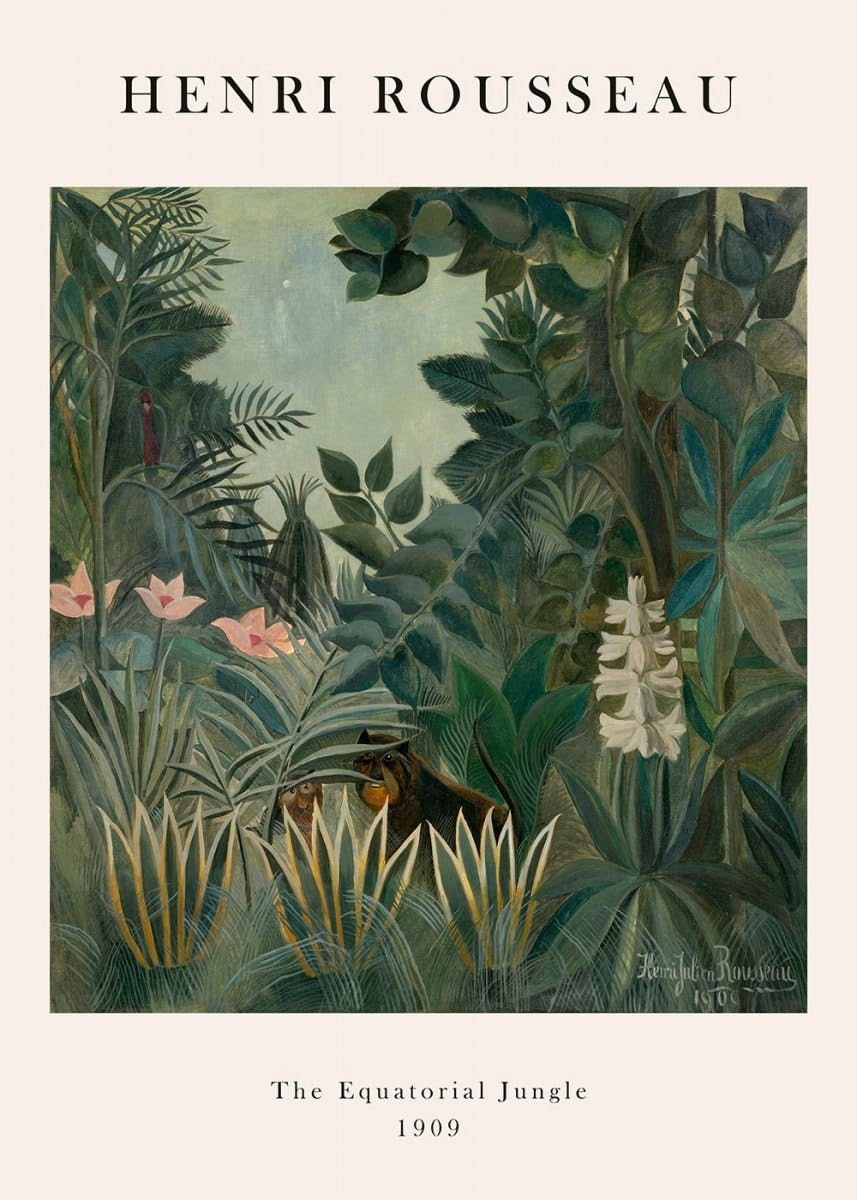 Rousseau - The Equatorial Jungle Affiche 0