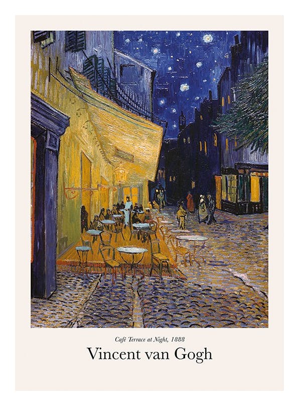 Van Gogh - Café Terrace at Night Poster (70x100 cm)