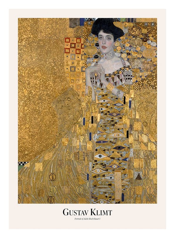 Gustav Klimt - Portrait of Adele Bloch-Bauer I Plakat (50x70 cm)-Plakaty