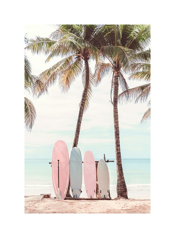 Prints - Surfboards Print (50x70 cm) - Beach prints