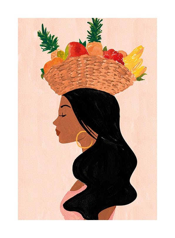 Sabina Fenn - Valentina's Fruit Basket Poster (50x70 cm)