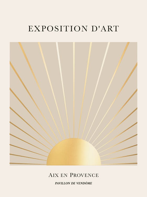 Exposition D'Art Gold Poster 0