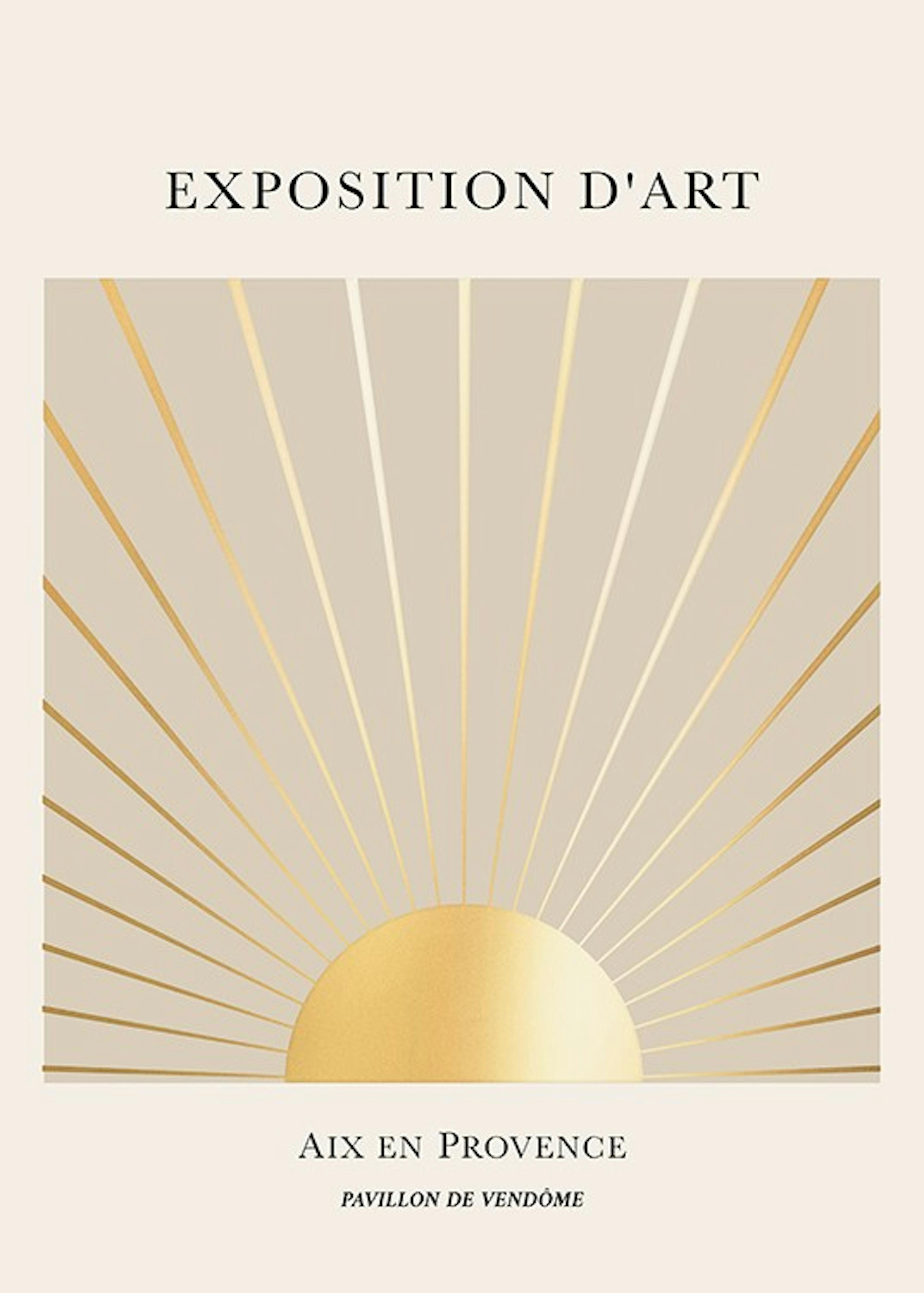 Exposition D'Art Gold Plakat 0