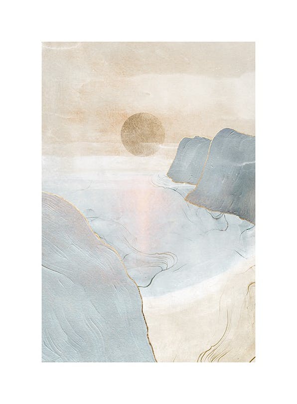 Golden Touch Sunset Poster (30x40 cm)