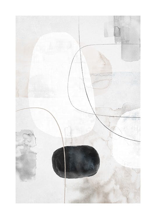 Abstract Watercolor Touch No1 Poster 0