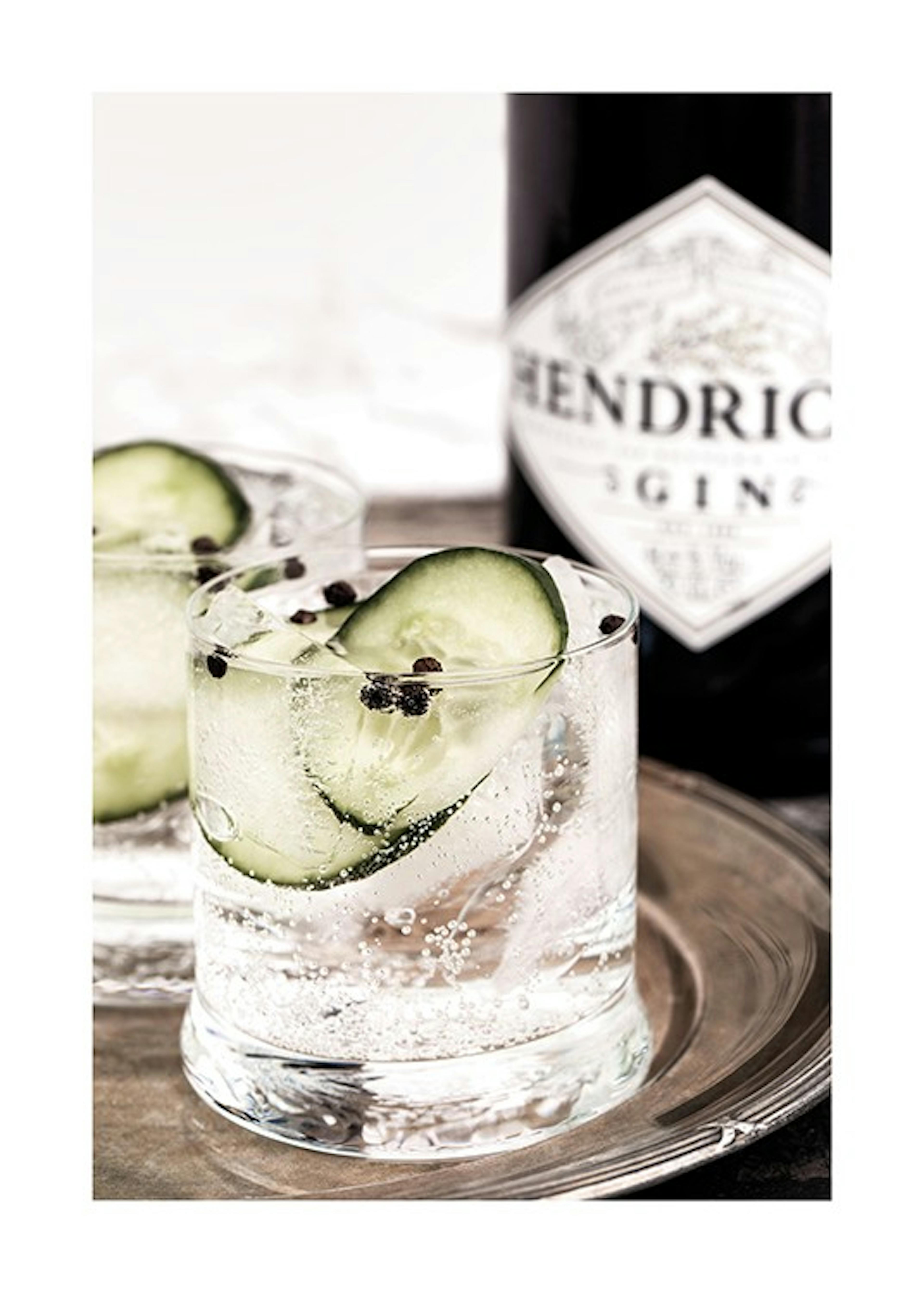 Gin & Tonic Drink Affiche 0