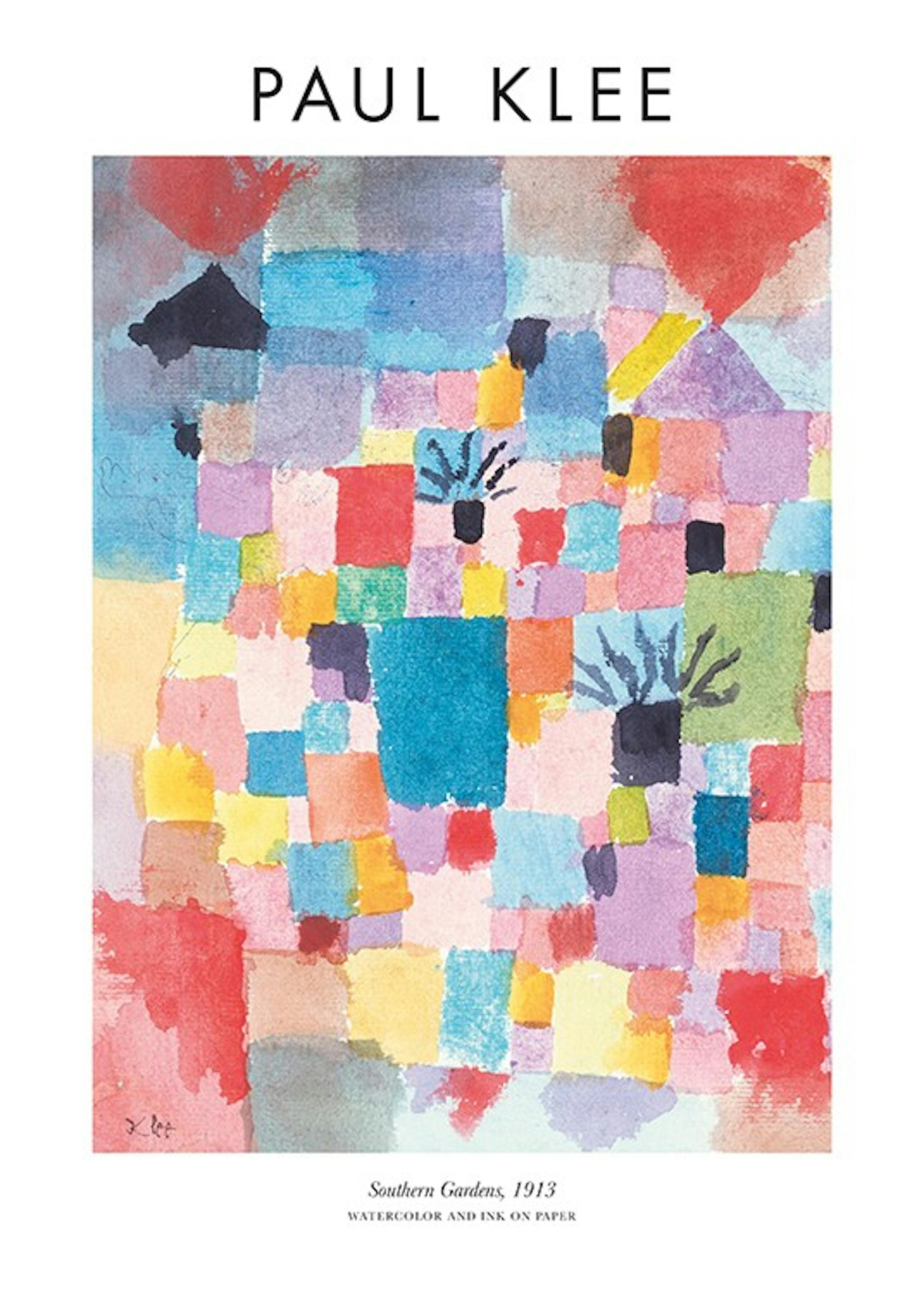 Paul Klee - Southern Gardens Affiche 0