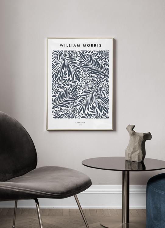 William Morris - Beige Branch Poster - Morris branch art