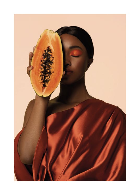 Papaya Face Plakat 0