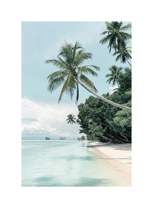 Tropical Sand Beach Plakat (30x40 cm)- Obrazy plaży
