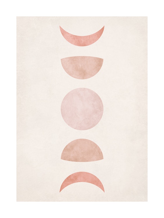 Pink Moon Phase Affiche 0