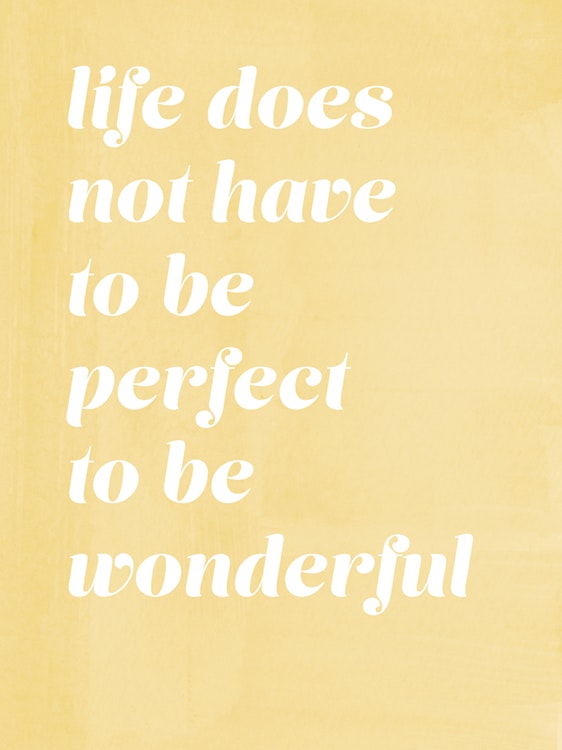 Wonderful Life Plakat 0