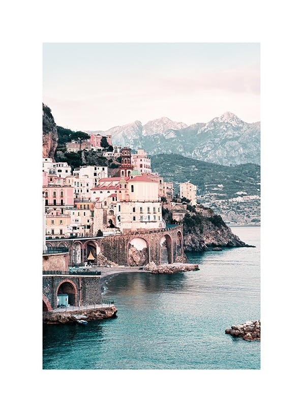 Amalfi Town Plakat (50x70 cm)