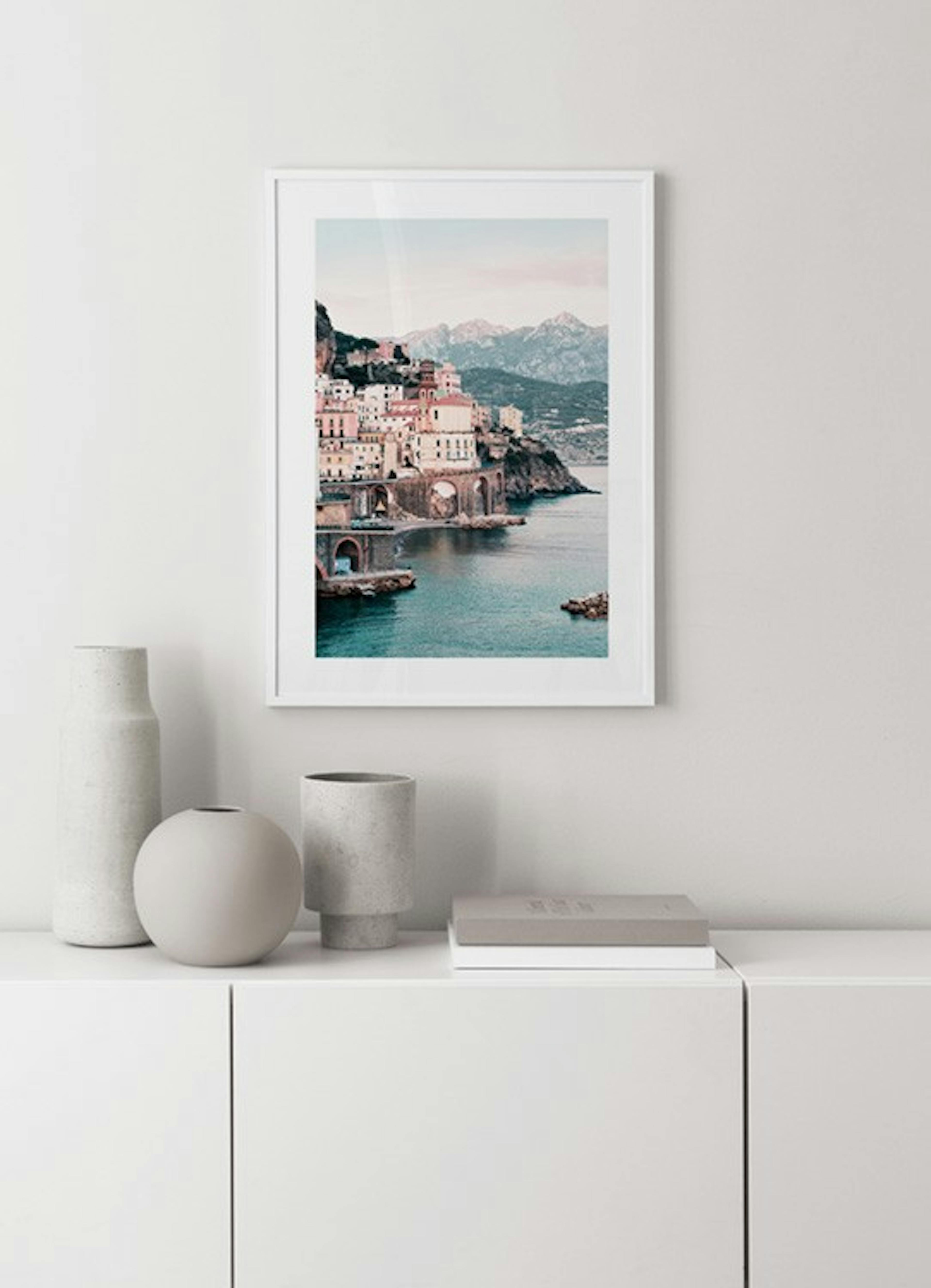 Amalfi Town Poster