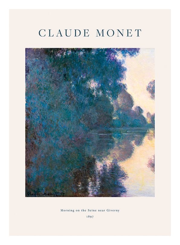 Prints - Monet - Morning on the Seine near Giverny Print (40x50 cm) - Monet Prints