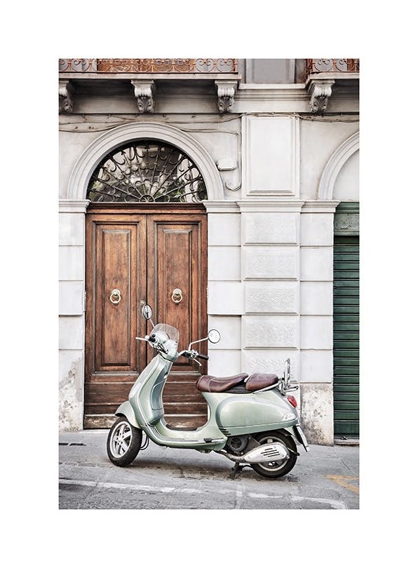 Scooter in Italy Plakát (30x40 cm)- Plakáty vintage
