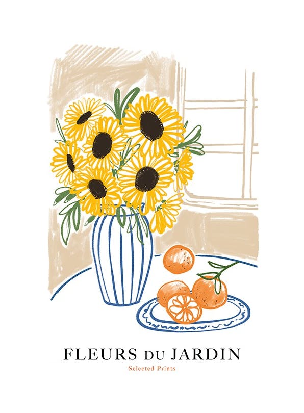 Fleurs du Jardin No1 Print (21x30 cm)