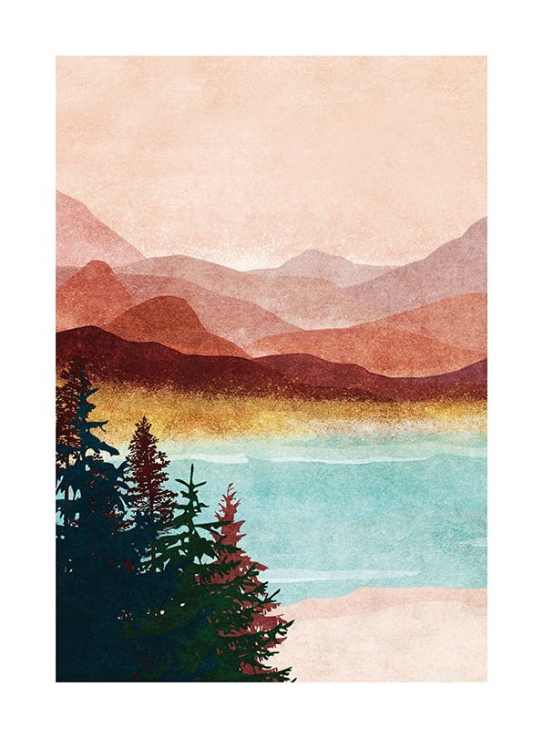 Lake Left Print (50x70 cm)