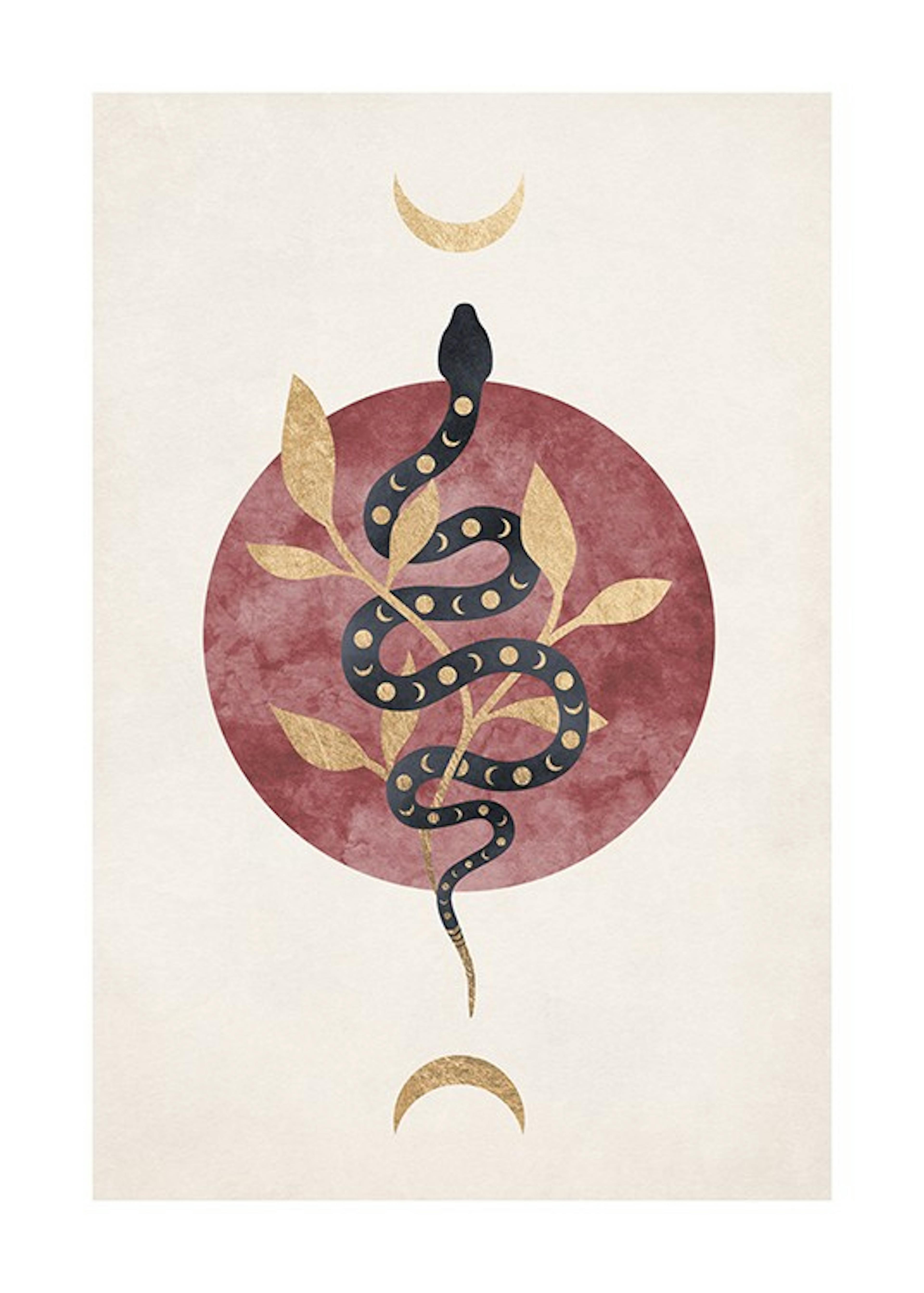 Moon Snake Print