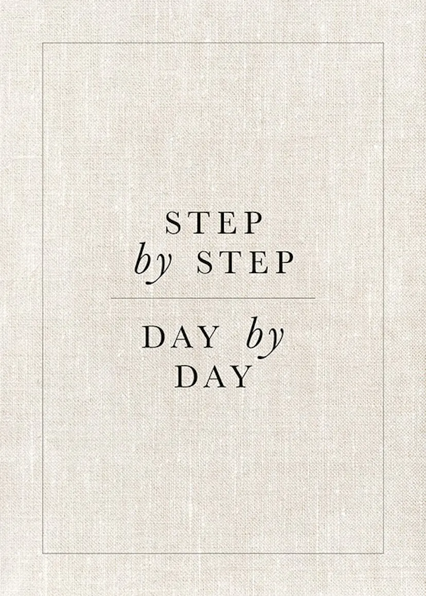 Step by Step Poster - Ein Schritt nach dem anderen - desenio.de