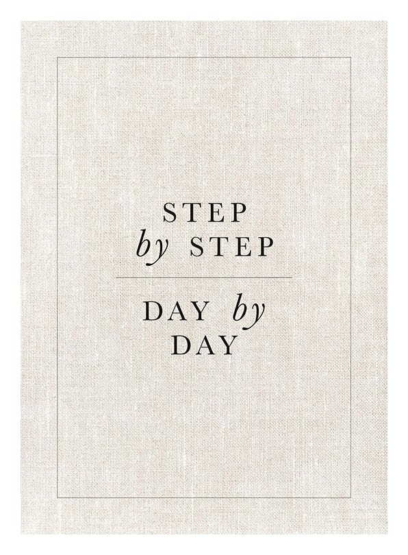 Step by Step Plakat (50x70 cm)- Ana Johnson X Desenio
