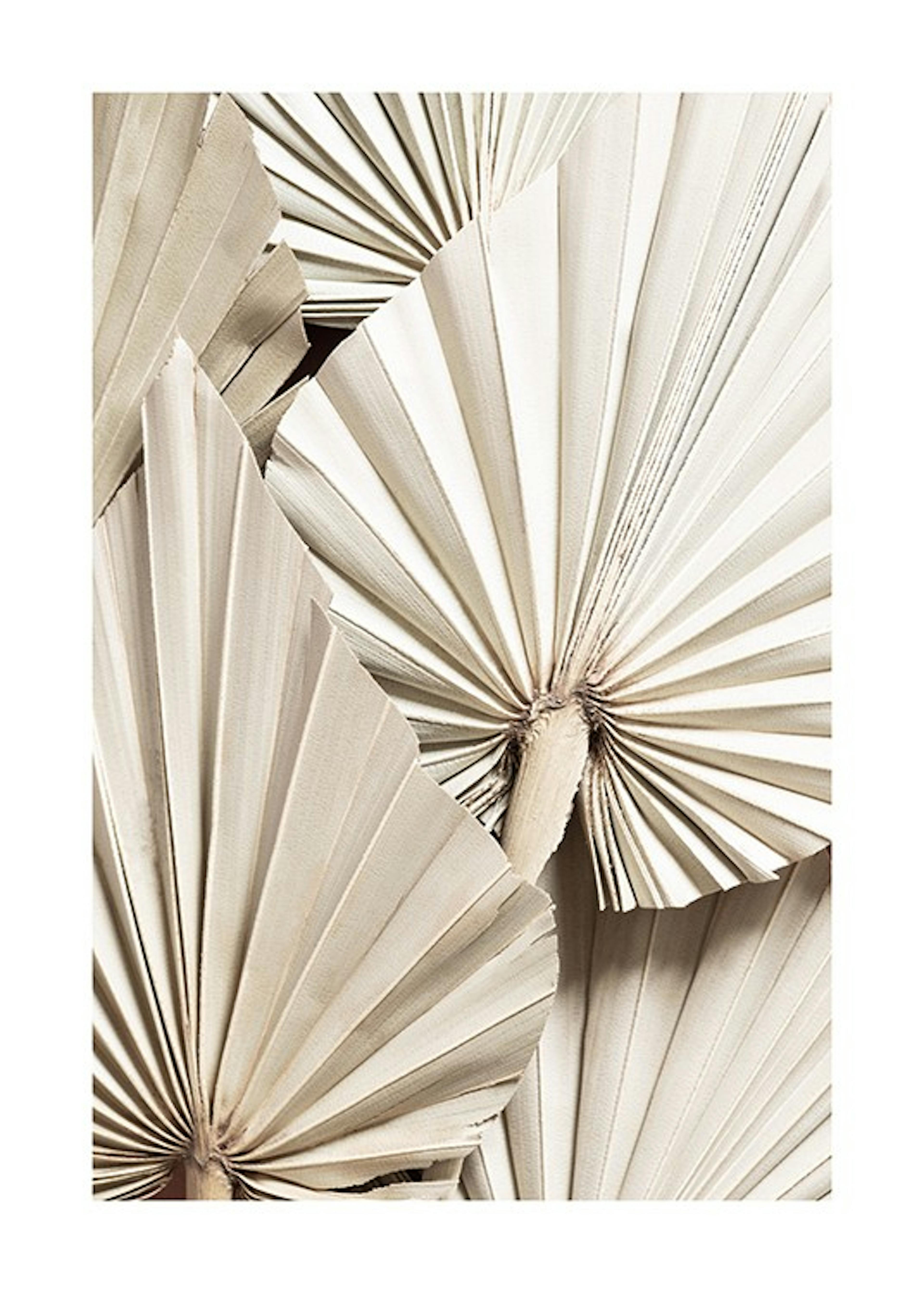 Pleated Palm Poster