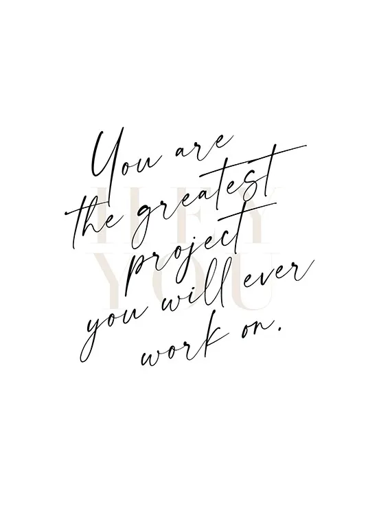 Póster motivacional de tipografía de Desenio