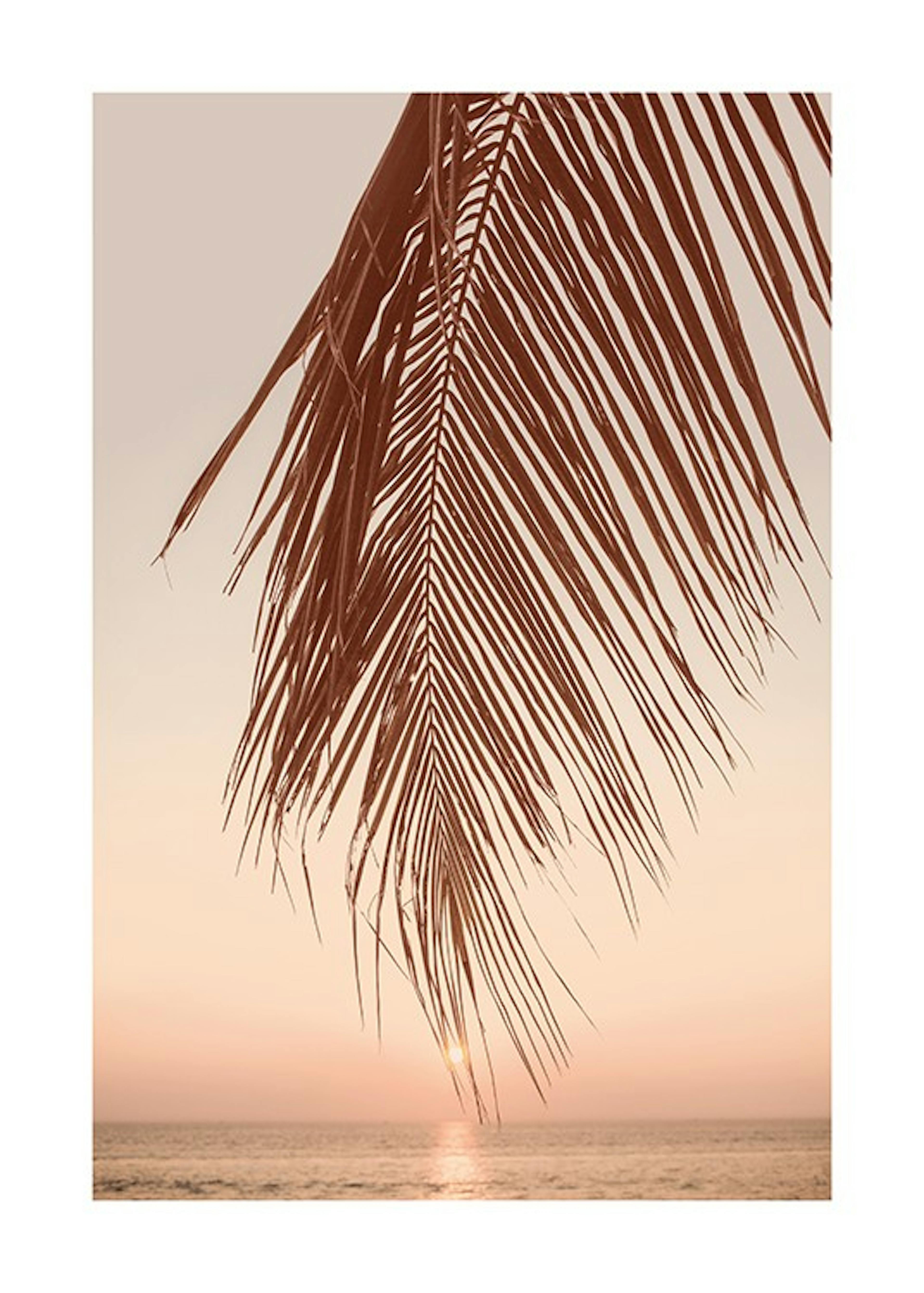Sunset Palm Print 0