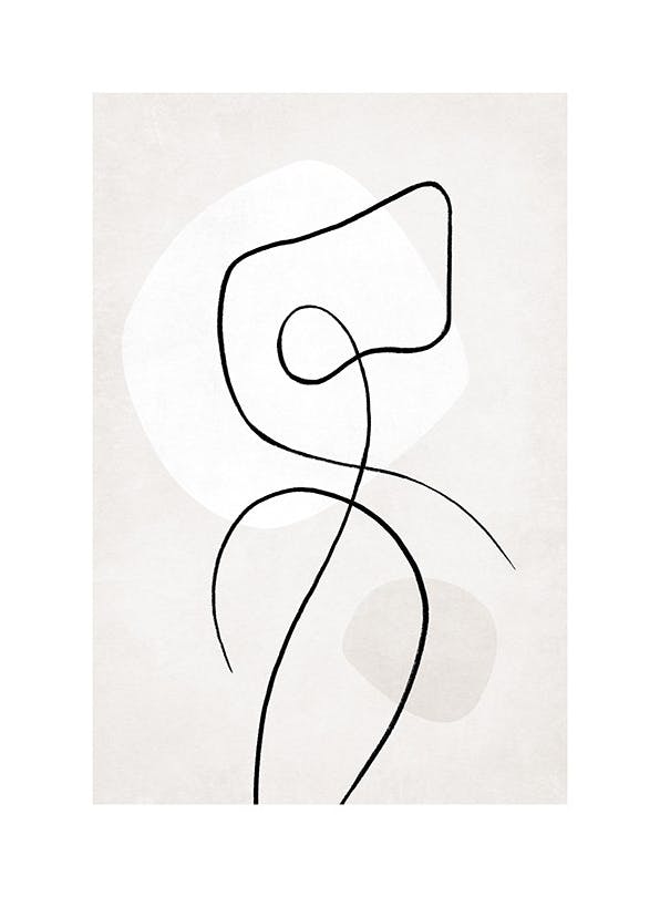 Prints - Artful Lines No4 Print (30x40 cm) - Line Art prints