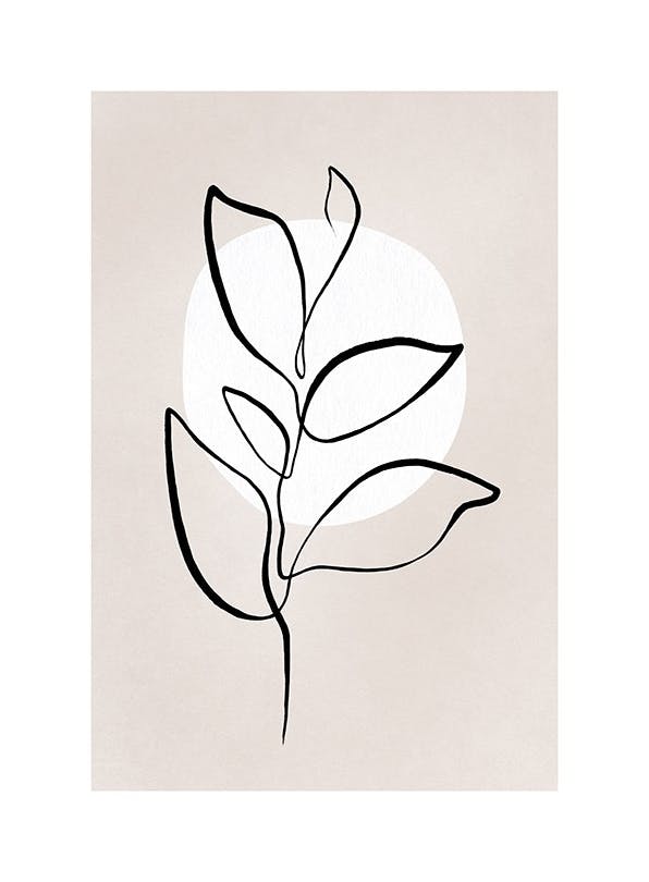 Prints - Botanical Lines No2 Print (21x30 cm) - Line Art prints