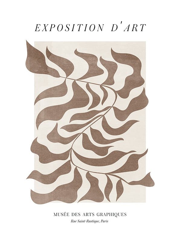 Exposition D'art Graphique No1 Affiche (50x70 cm) - Affiches d'art abstrait