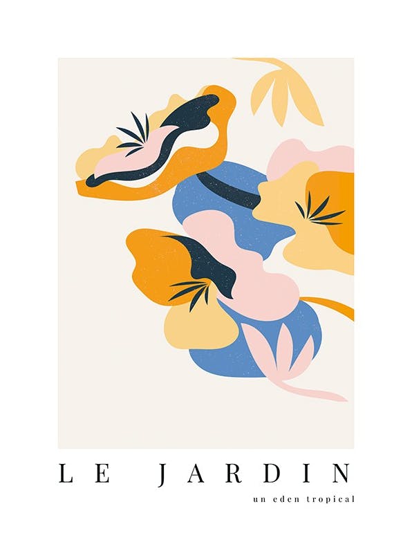 Le Jardin No5 Plakat (30x40 cm)- Plakaty z kwiatami