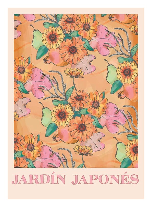 Jardin Japones Plakat (30x40 cm)- Plakaty z kwiatami