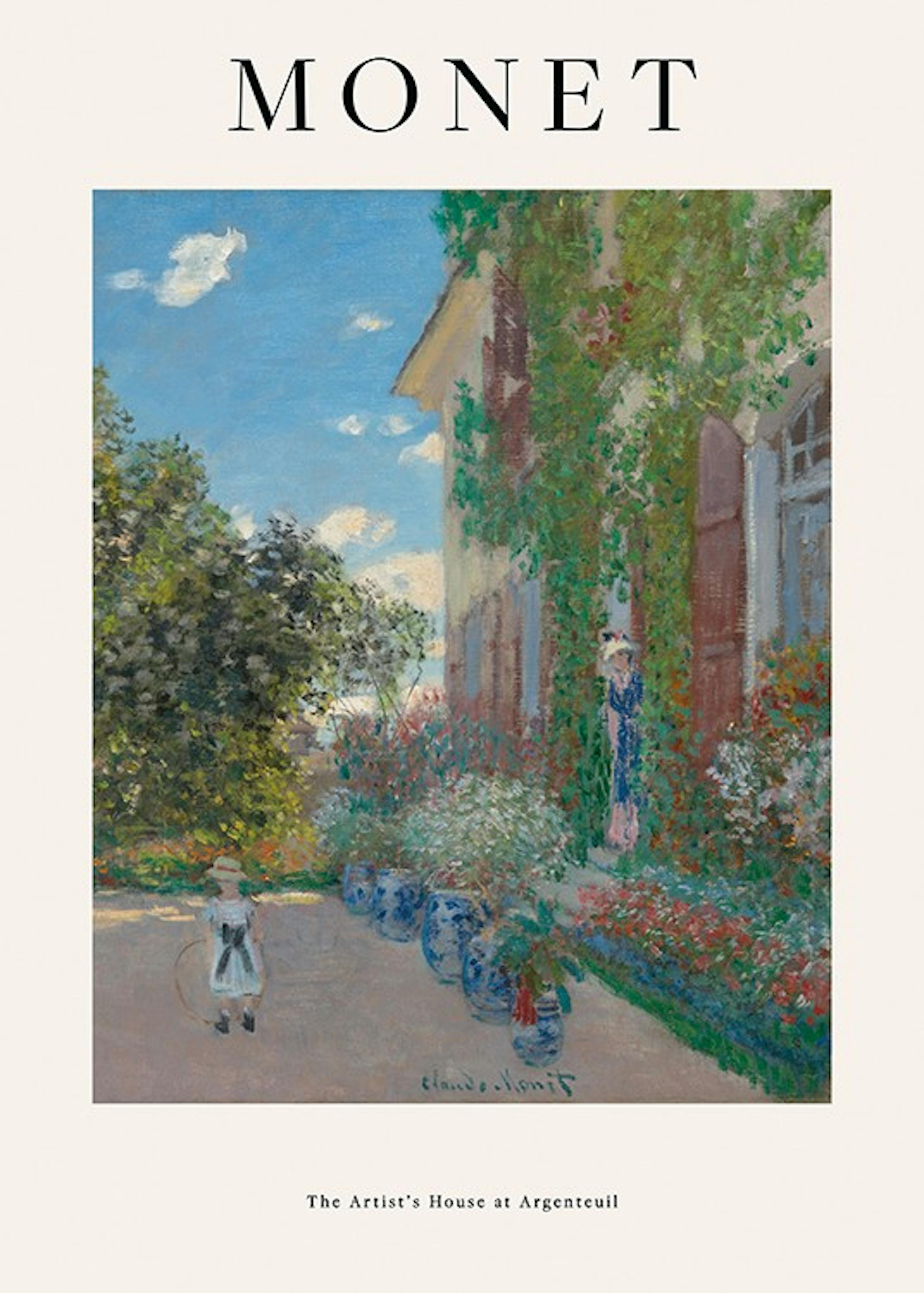 Monet - The Artist’s House at Argenteuil Print