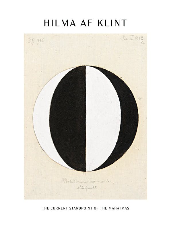 Prints - Print - The current standpoint of the mahatmas by Hilma Af Klint (30x40 cm) - Hilma af Klint Prints