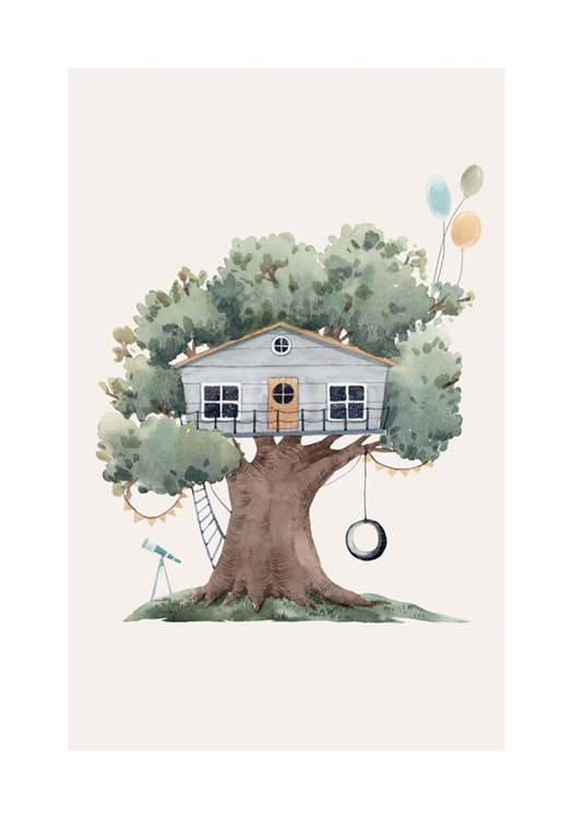 Tree House No2 Affiche 0