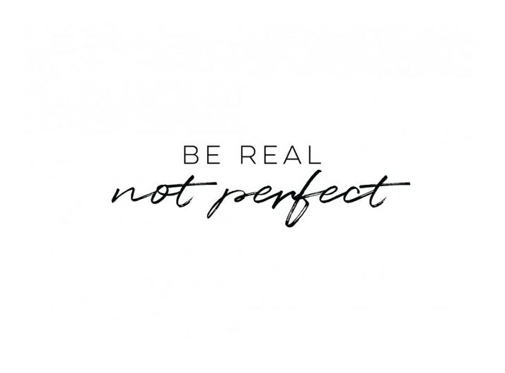 Be Real Affiche (21x30 cm) - Affiches typographiques et citations